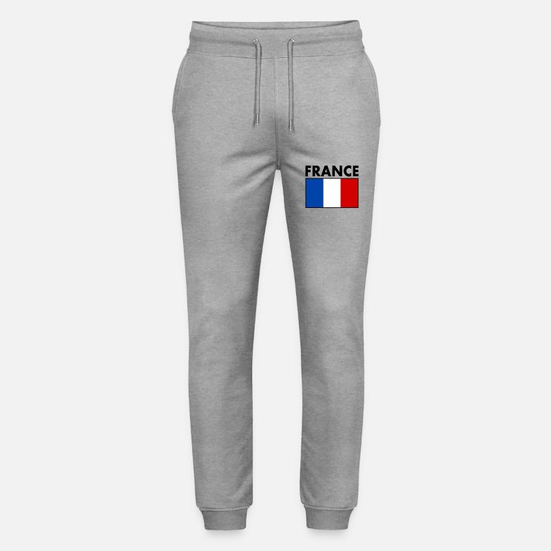 FRANKREICH FLAGGE - Stanley/Stella Unisex Bio Jogginghose Mover  - Grau meliert
