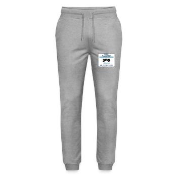T-shirt Papa Marathon - Pantalon de jogging bio MOVER Stanley/Stella unisexe - gris chiné - Devant - Marisol (170cm) & Nik (191cm)