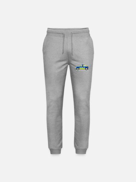Polizeiauto Policja Polen Blau und Gelb - Stanley/Stella Unisex Bio Jogginghose Mover - Grau meliert