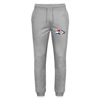 Hollande Philippines Drapeau Mains Coeur Forme Utilisé - Pantalon de jogging bio MOVER Stanley/Stella unisexe - gris chiné - Devant - Marisol (170cm) & Nik (191cm)