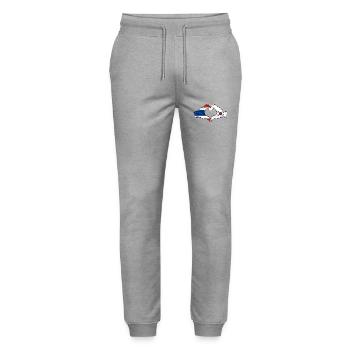 Thaïlande Corée du Sud Drapeau Mains Coeur Forme Utilisé - Pantalon de jogging bio MOVER Stanley/Stella unisexe - gris chiné - Devant - Marisol (170cm) & Nik (191cm)