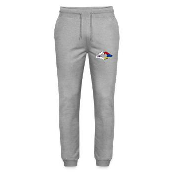 Südkorea Armenien Flagge Hände Herzform used - Stanley/Stella Unisex Bio Jogginghose Mover  - Grau meliert - Vorne - Marisol (170cm) & Nik (191cm)