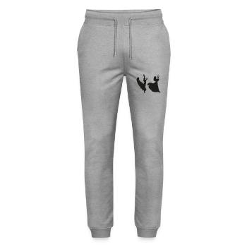 Danse Musique de danse - Pantalon de jogging bio MOVER Stanley/Stella unisexe - gris chiné - Devant - Marisol (170cm) & Nik (191cm)