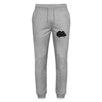 Black Cloud - Stanley/Stella Mover Unisex Organic Jogging Trousers - heather grey - Front - Marisol (170cm) & Nik (191cm)