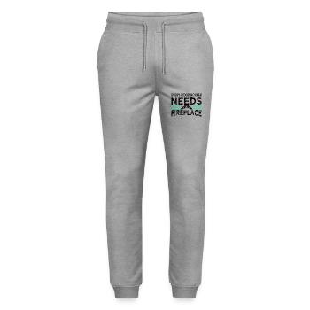 carpenter baby and toddler shirts present - Stanley/Stella Unisex Bio Jogginghose Mover  - Grau meliert - Vorne - Marisol (170cm) & Nik (191cm)