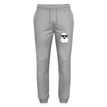 Lunettes de soleil Ghost Halloween - Pantalon de jogging bio MOVER Stanley/Stella unisexe - gris chiné - Devant - Marisol (170cm) & Nik (191cm)