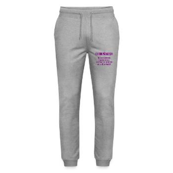 Pädagogin - Die Superheldin des Klassenzimmers! - Stanley/Stella Unisex Bio Jogginghose Mover  - Grau meliert - Vorne - Marisol (170cm) & Nik (191cm)