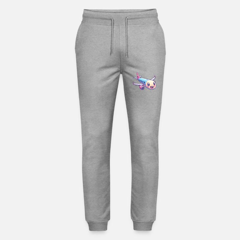 Niedliches Flugzeug - Stanley/Stella Unisex Bio Jogginghose Mover  - Grau meliert