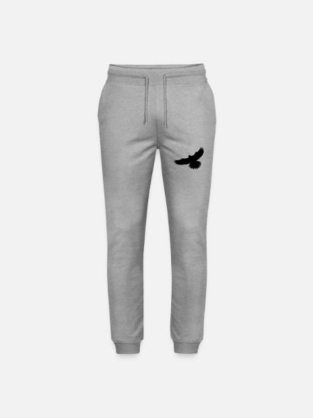 Kestrel Falcon - Stanley/Stella Mover Unisex Organic Jogging Trousers - heather grey