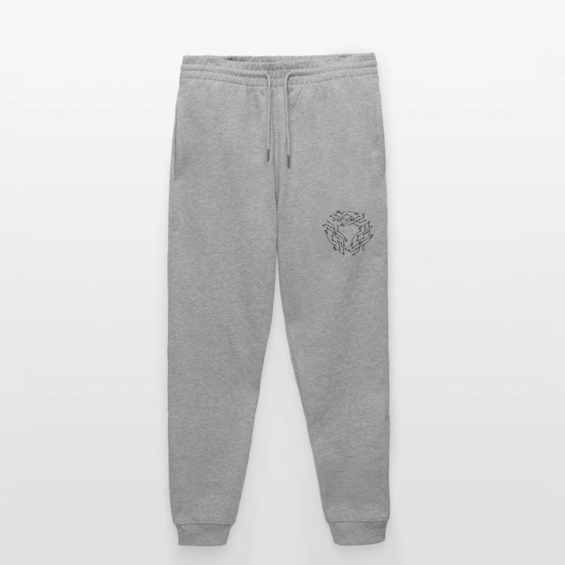 cool pattern logo circuit wire data microchip Stanley/Stella Mover Unisex Organic Jogging Trousers