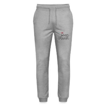 Reine de la cuisine - Pantalon de jogging bio MOVER Stanley/Stella unisexe - gris chiné - Devant - Marisol (170cm) & Nik (191cm)