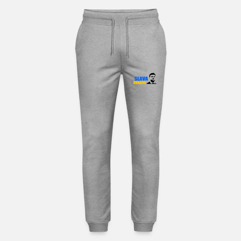 Slava ukraini - Stanley/Stella Unisex Bio Jogginghose Mover  - Grau meliert