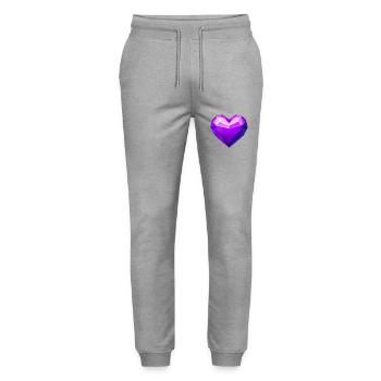 Valentine's Day Wedding Engagement Mother's Day Love - Stanley/Stella Mover Unisex Organic Jogging Trousers - heather grey - Front - Marisol (170cm) & Nik (191cm)