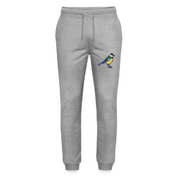 Vogel - Stanley/Stella Unisex Bio Jogginghose Mover  - Grau meliert - Vorne - Marisol (170cm) & Nik (191cm)
