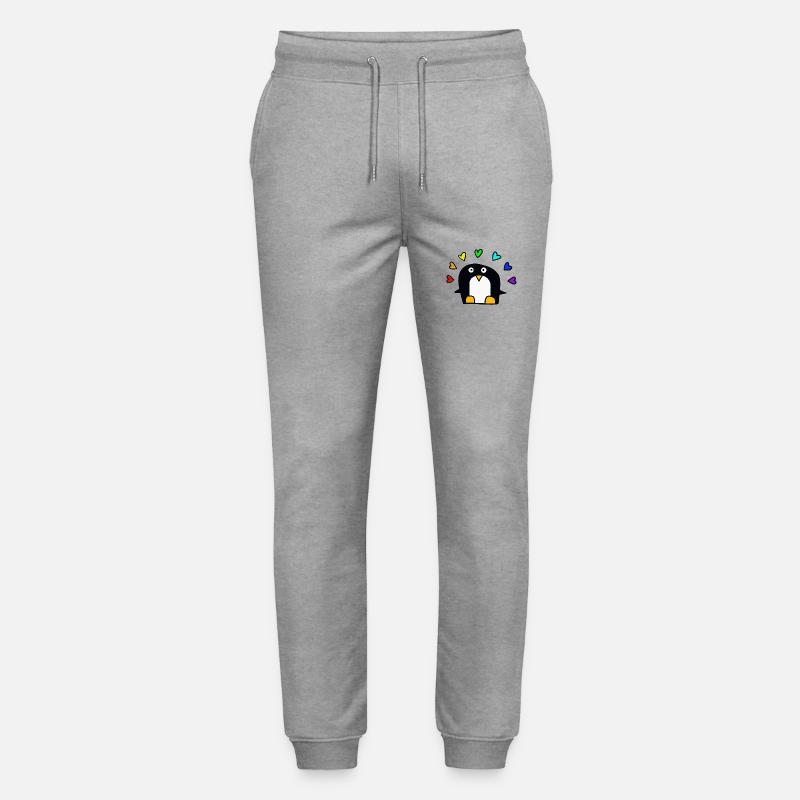 Regenbogenpinguin - Stanley/Stella Unisex Bio Jogginghose Mover  - Grau meliert
