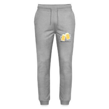 Skålstrejk för klimatet - Stanley/Stella Unisex Bio Jogginghose Mover  - Grau meliert - Vorne - Marisol (170cm) & Nik (191cm)