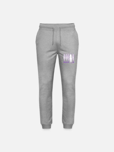 Le chat violet - Pantalon de jogging bio MOVER Stanley/Stella unisexe - gris chiné