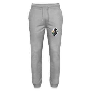 Witch / Magic / Witch Ritual / Fairy Tale / Spell - Stanley/Stella Mover Unisex Organic Jogging Trousers - heather grey - Front - Marisol (170cm) & Nik (191cm)