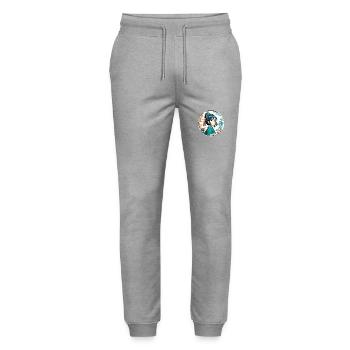 Anime / Comic / Japanese / Animation / Cartoon - Stanley/Stella Mover Unisex Organic Jogging Trousers - heather grey - Front - Marisol (170cm) & Nik (191cm)