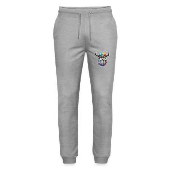 Wikinger / Thor / Odin / nordisch / keltisch - Stanley/Stella Unisex Bio Jogginghose Mover  - Grau meliert - Vorne - Marisol (170cm) & Nik (191cm)