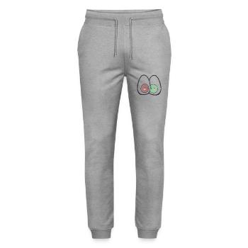 Sweet Avocado - Stanley/Stella Unisex Bio Jogginghose Mover  - Grau meliert - Vorne - Marisol (170cm) & Nik (191cm)