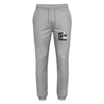 Sunglasses / Reflection / Forest / Reflection - Stanley/Stella Mover Unisex Organic Jogging Trousers - heather grey - Front - Marisol (170cm) & Nik (191cm)