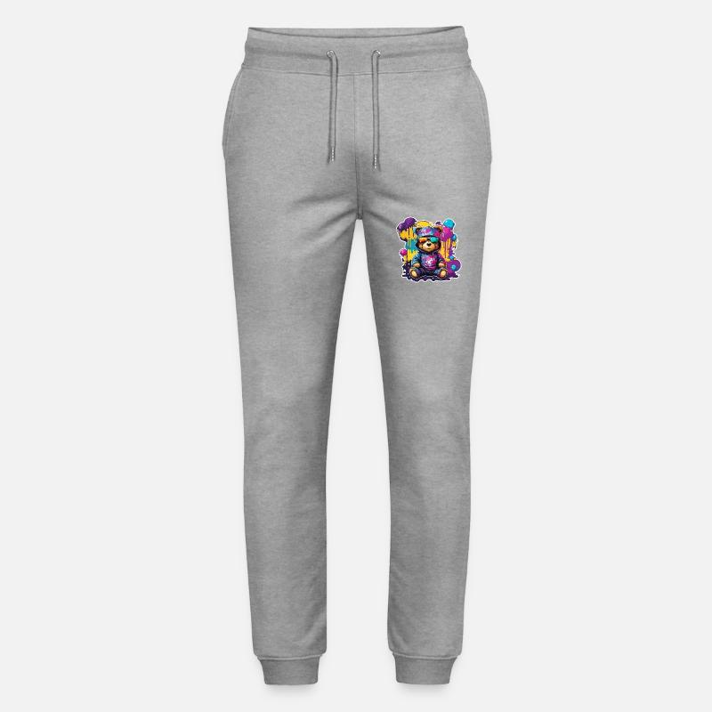 Teddybär / Kuscheltier / Stofftier / Geschenkidee - Stanley/Stella Unisex Bio Jogginghose Mover - Grau meliert