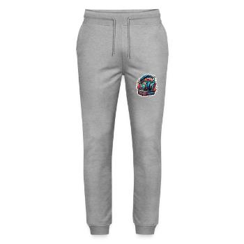 Casque / Audio / Musique / Son / Cool - Pantalon de jogging bio MOVER Stanley/Stella unisexe - gris chiné - Devant - Marisol (170cm) & Nik (191cm)
