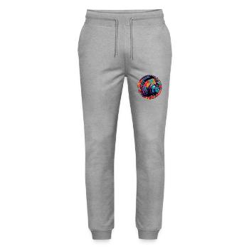 Casque / Audio / Musique / Son / Cool - Pantalon de jogging bio MOVER Stanley/Stella unisexe - gris chiné - Devant - Marisol (170cm) & Nik (191cm)