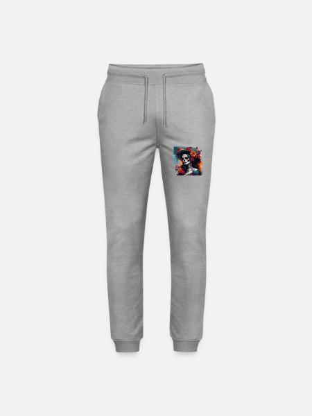 La Catrina/ Tattoo / Mexico / Schedel / Schedel - Stanley/Stella uniseks bio joggingbroek Mover - grijs gemêleerd