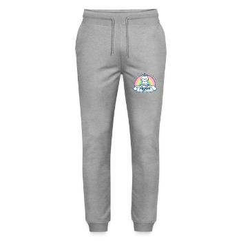 Agnes Name Vorname Einhornkatze - Stanley/Stella Unisex Bio Jogginghose Mover  - Grau meliert - Vorne - Marisol (170cm) & Nik (191cm)