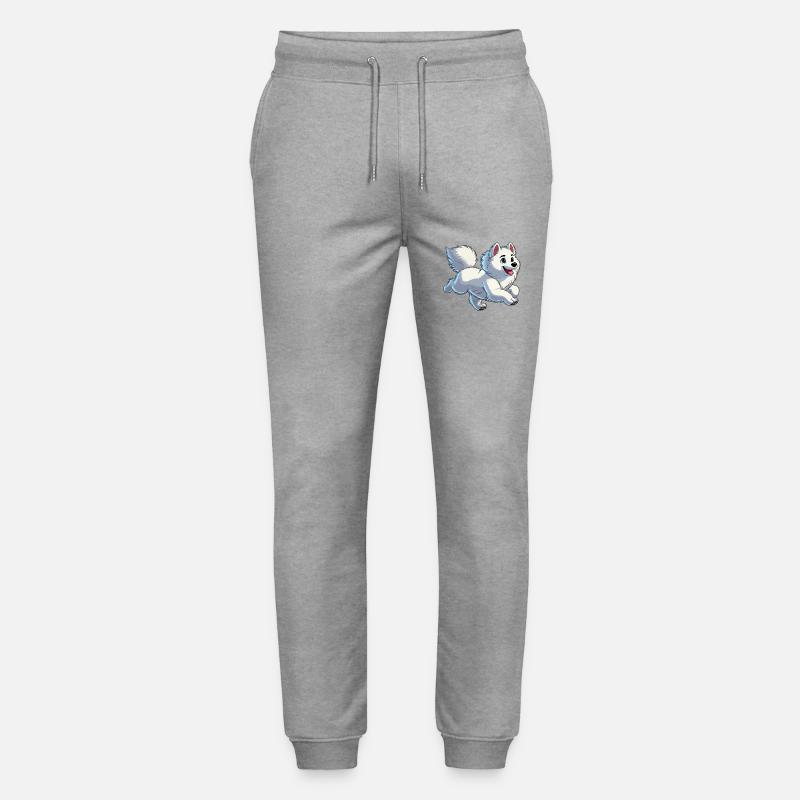 Samojede jung - Stanley/Stella Unisex Bio Jogginghose Mover  - Grau meliert