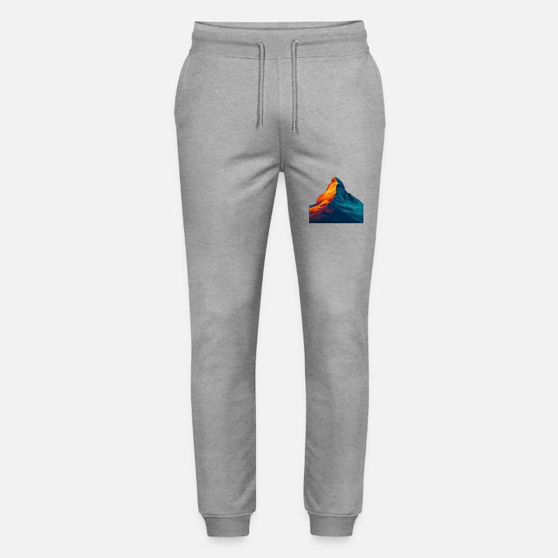 WPAP Stil - Matterhorn, Berg Schweiz - Stanley/Stella Unisex Bio Jogginghose Mover  - Grau meliert
