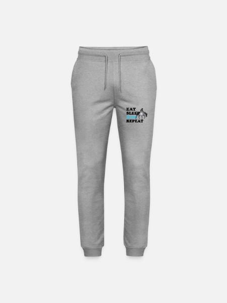 Reining Western Rider - Stanley/Stella Mover Unisex Organic Jogging Trousers - heather grey