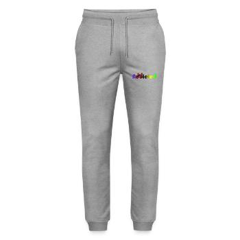 Radsport-Weltmeister süchtig süchtig 2 - Stanley/Stella Unisex Bio Jogginghose Mover  - Grau meliert - Vorne - Marisol (170cm) & Nik (191cm)