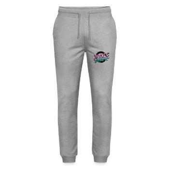 present idea deer quarter horse gift geek - Stanley/Stella Mover Unisex Organic Jogging Trousers - heather grey - Front - Marisol (170cm) & Nik (191cm)