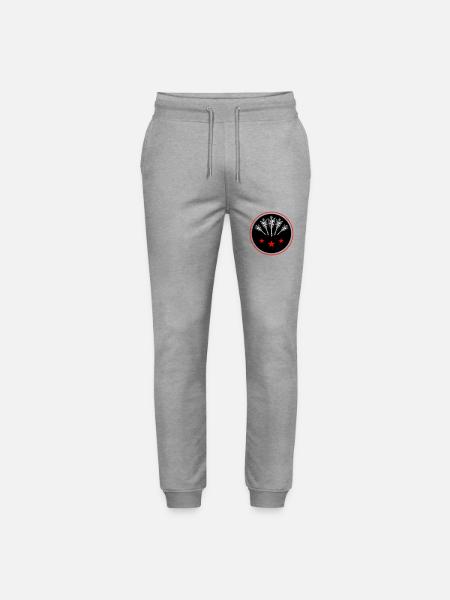 Darts Team Darts Icon - Stanley/Stella Mover Unisex Organic Jogging Trousers - heather grey