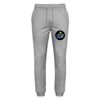 Photovoltaic solar energy - Stanley/Stella Mover Unisex Organic Jogging Trousers - heather grey - Front - Marisol (170cm) & Nik (191cm)