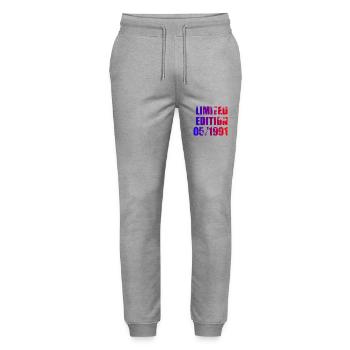 33e anniversaire édition limitée 05/1991 - Pantalon de jogging bio MOVER Stanley/Stella unisexe - gris chiné - Devant - Marisol (170cm) & Nik (191cm)
