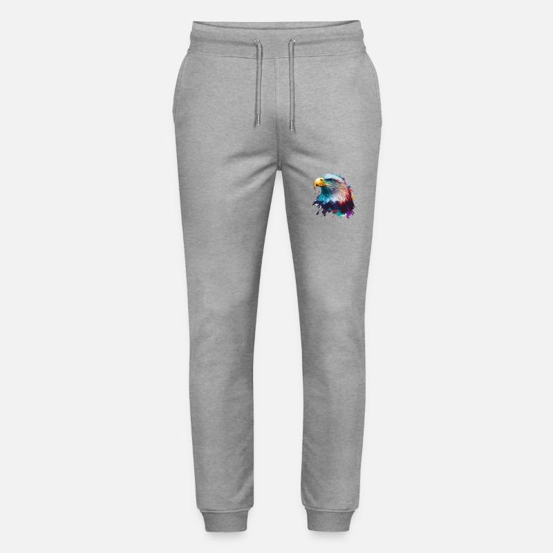 Aigle éclaboussant - Pantalon de jogging bio MOVER Stanley/Stella unisexe - gris chiné
