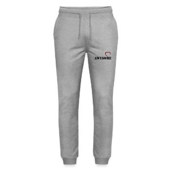 Dancing Dance Music - Stanley/Stella Mover Unisex Organic Jogging Trousers - heather grey - Front - Marisol (170cm) & Nik (191cm)