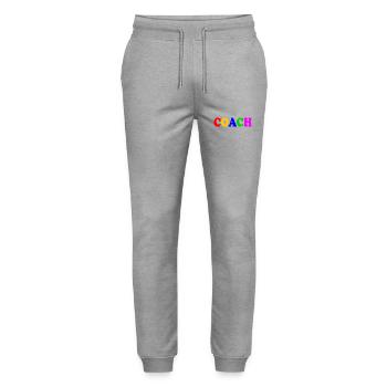 Coach - Pantalon de jogging bio MOVER Stanley/Stella unisexe - gris chiné - Devant - Marisol (170cm) & Nik (191cm)