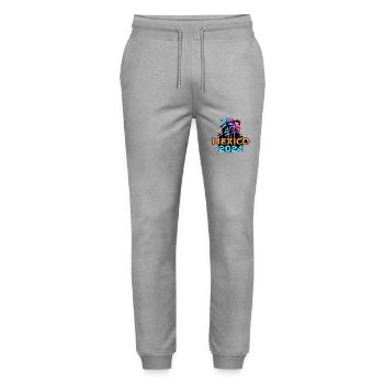 Tournée Mexique 2024 - Pantalon de jogging bio MOVER Stanley/Stella unisexe - gris chiné - Devant - Marisol (170cm) & Nik (191cm)