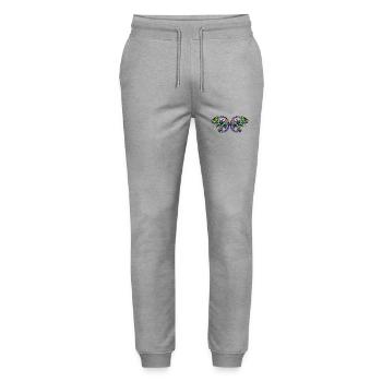 Caméléon - Pantalon de jogging bio MOVER Stanley/Stella unisexe - gris chiné - Devant - Marisol (170cm) & Nik (191cm)
