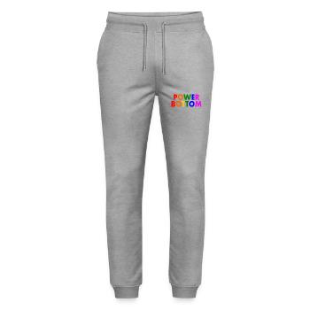 Power bottom - Stanley/Stella Mover Unisex Organic Jogging Trousers - heather grey - Front - Marisol (170cm) & Nik (191cm)