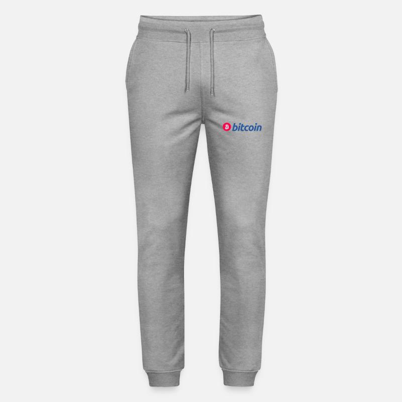 Bitcoin (Bitcoin) - Stanley/Stella Unisex Bio Jogginghose Mover  - Grau meliert
