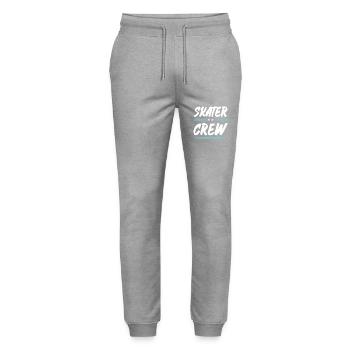 Skater Crew - Stanley/Stella Unisex Bio Jogginghose Mover  - Grau meliert - Vorne - Marisol (170cm) & Nik (191cm)
