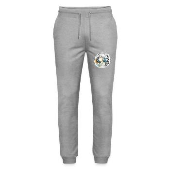 Anime / Comic / Japanese / Animation / Cartoon - Stanley/Stella Mover Unisex Organic Jogging Trousers - heather grey - Front - Marisol (170cm) & Nik (191cm)