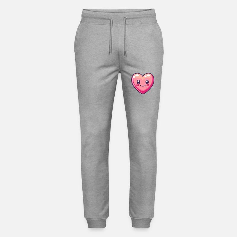 Herz Liebe Comic - Stanley/Stella Unisex Bio Jogginghose Mover  - Grau meliert
