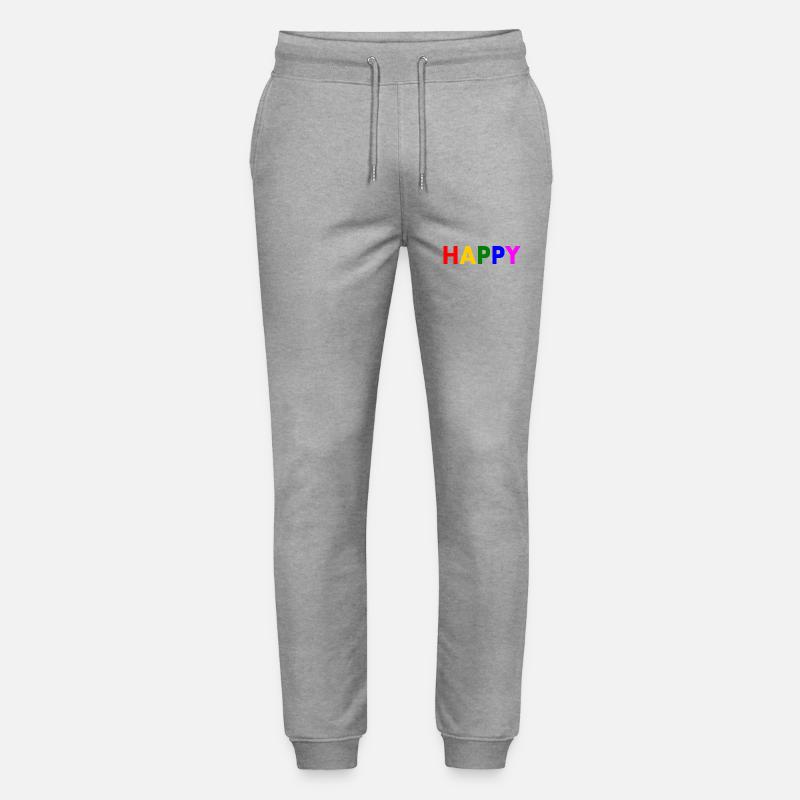 Happy - Stanley/Stella Unisex Bio Jogginghose Mover  - Grau meliert